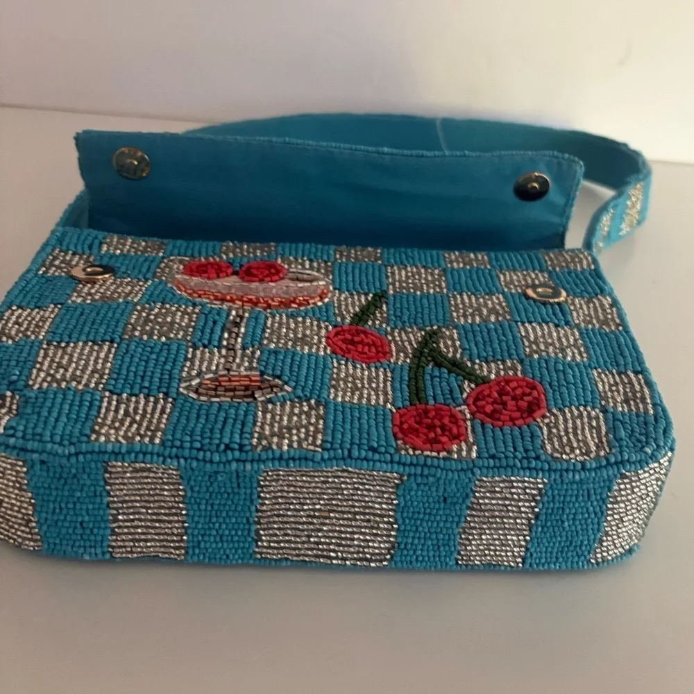 NWOT Anthropologie The Fiona Beaded Bag Food & Drink Edition